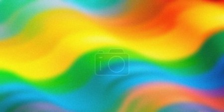 Farbenfroher abstrakter Verlauf mit glatten Wellenmustern in lebendigen Regenbogentönen. Perfekt für Hintergründe, Webseiten und kreative Projekte. Ideal für eine lebendige und dynamische Note
