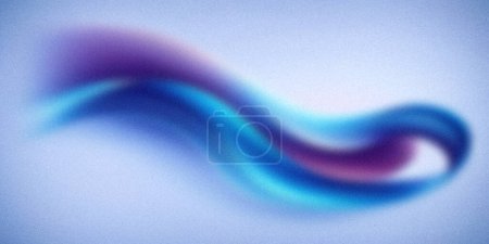 Abstract gradient illustration featuring flowing waves of purple, blue, and light blue against a soft background. The smooth transition and vibrant colors create a modern, dynamic visual
