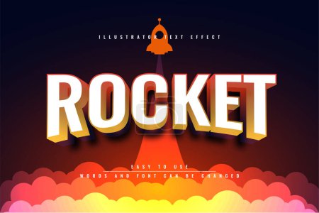 Illustration for Rocket launch concept, vector illustration graphic - Royalty Free Image