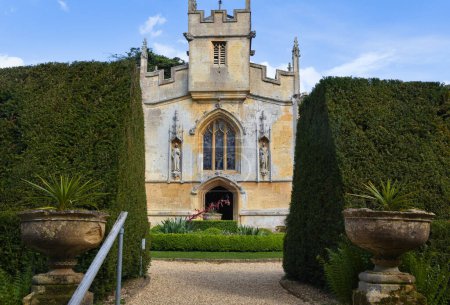 Photo for Beside the castle at Sudeley in english Gloucestershire stands the small Perpendicular church of St Mary's. - Royalty Free Image