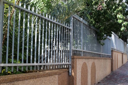 A fence in a city park in northern Israel.