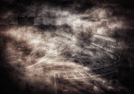 Ghostly Remnants de Chornobyl : Collages de paysages urbains abandonnés et d'esprits résiduels