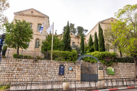 Photo for Safed, Israel, April 29, 2023 : The Zefat Academic College - Rothshild hospital building in the old part of Safed city in northern Israel - Royalty Free Image