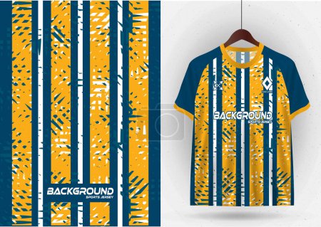 Illustration for T-shirt sport, background, team jersey, wallpaper, racing, backdrop, cycling, football, game, running, pattern. - Royalty Free Image