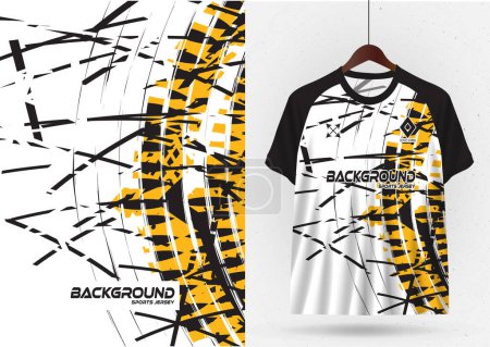 Illustration for Mockup for sports jerseys, racing car shirts, cycling shirts, running shirts, background - Royalty Free Image