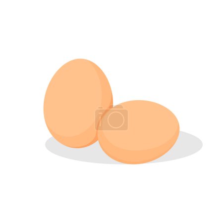 Ilustración de Diseño de ilustración de arte concepto de comida chatarra rápida símbolo inconsútil logotipo del huevo - Imagen libre de derechos