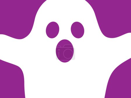 Téléchargez les photos : Illustration d'art fond design sans couture concept icône colorée symbole logo de boo fantôme - en image libre de droit