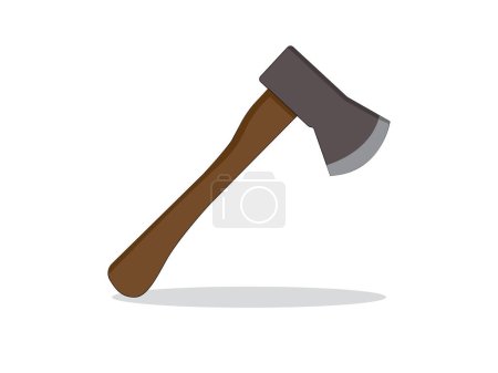 Ilustración de Art illustration symbol icon object work tools design handy worker logo of axe - Imagen libre de derechos