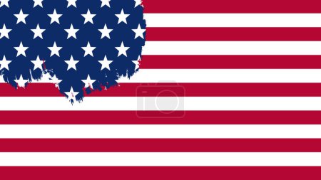 Illustration for Art Illustration design concept symbol banner background flag america icon united state veteran independence wallpaper - Royalty Free Image