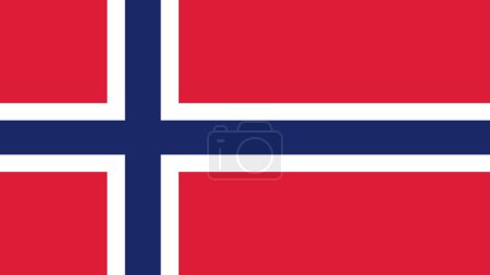 Téléchargez les photos : Art Illustration dessin nation drapeau avec signe symbole pays de Norvège - en image libre de droit