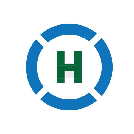 Illustration for Helipad icon vector illustration symbol design - Royalty Free Image