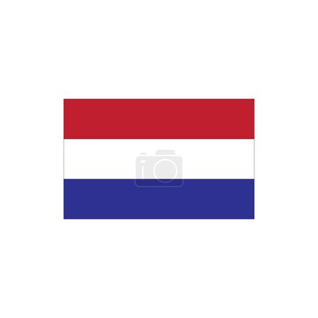 Téléchargez les illustrations : Drapeau Pays-Bas icône vectoriel illustration symbole conception - en licence libre de droit
