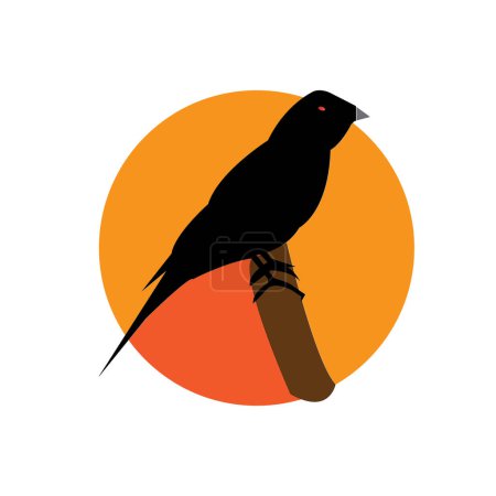 Illustration for Gouldian finches icon vector illuatration simple design - Royalty Free Image