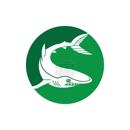 Ilustración de Shark icon vector illustration symbol design - Imagen libre de derechos