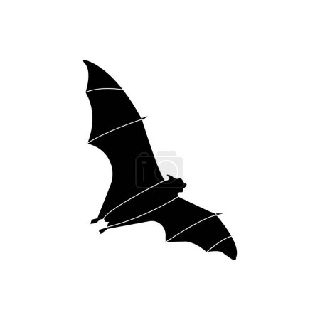 Illustration for Flying bat icon design template vector isolated illustration - Royalty Free Image