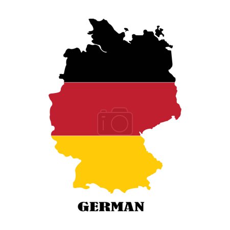 Allemagne carte icône vectoriel illustration symbole conception