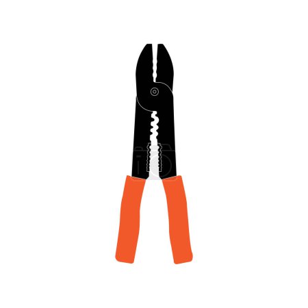 Illustration for Cable stripper pliers icon vector illustration simple design - Royalty Free Image