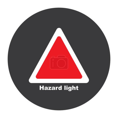 Ilustración de Icono de luz de peligro vector ilustración símbolo diseño - Imagen libre de derechos