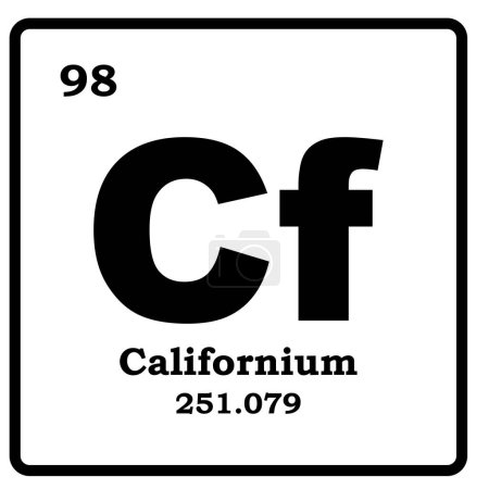 Ilustración de Elemento californiano icono vector símbolo de la plantilla de ilustración - Imagen libre de derechos