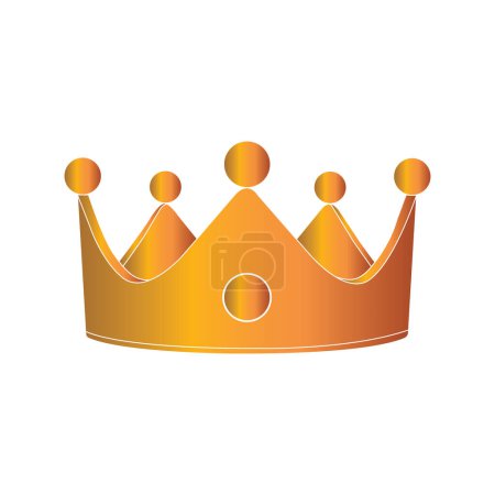 Ilustración de Corona icono vector ilustración símbolo diseño - Imagen libre de derechos
