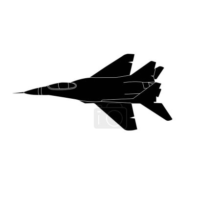 Téléchargez les illustrations : Avion de chasse icône vectoriel illustration symbole conception - en licence libre de droit
