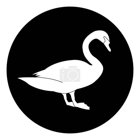 Illustration for Swan icon vector illustration symbol design - Royalty Free Image