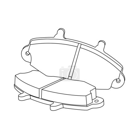 Ilustración de Freno de disco forro icono vector ilustración diseño - Imagen libre de derechos