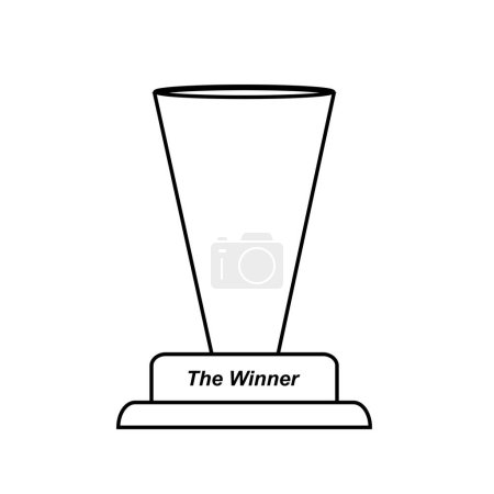 Illustration for Winner trophy icon vector design illustration - Royalty Free Image