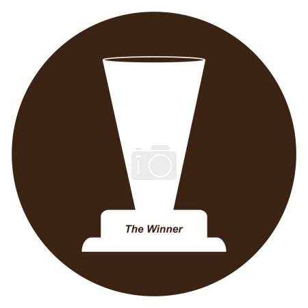 Illustration for Winner trophy icon vector design illustration - Royalty Free Image