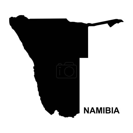 Ilustración de Mapa de Namibia vector ilustración símbolo diseño - Imagen libre de derechos