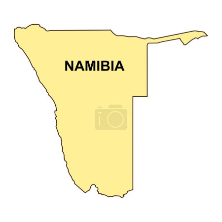 Ilustración de Mapa de Namibia vector ilustración símbolo diseño - Imagen libre de derechos