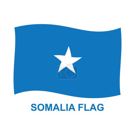 Ilustración de Somalí icono de la bandera vector ilustración símbolo de diseño - Imagen libre de derechos