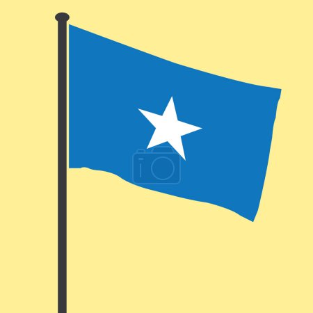 Ilustración de Somalí icono de la bandera vector ilustración símbolo de diseño - Imagen libre de derechos
