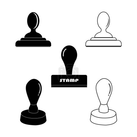Stempel Symbol Vektor Illustration Symbol Design
