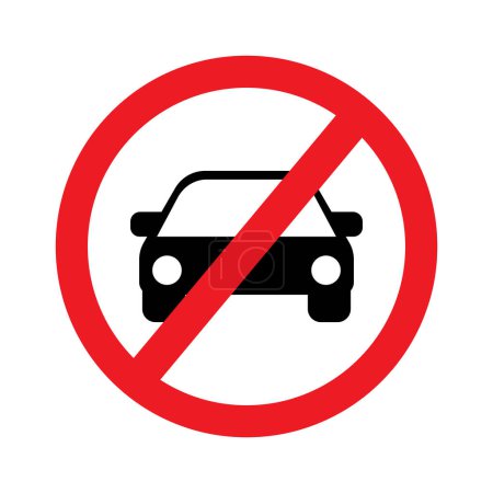 Forbidden sign icon vectorr illustration simple design