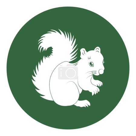 Squirrel icon vector illustration simple design