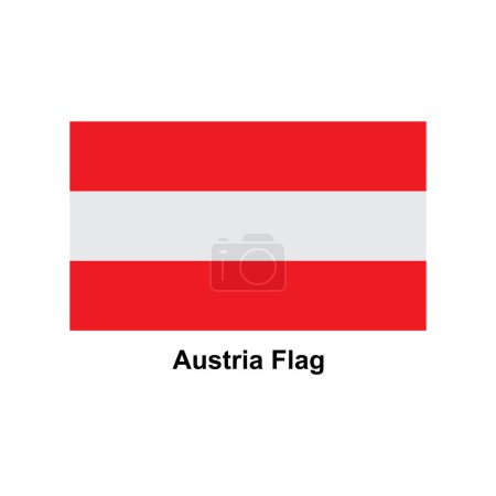 Ilustración de País austríaco bandera vector ilustración diseño - Imagen libre de derechos