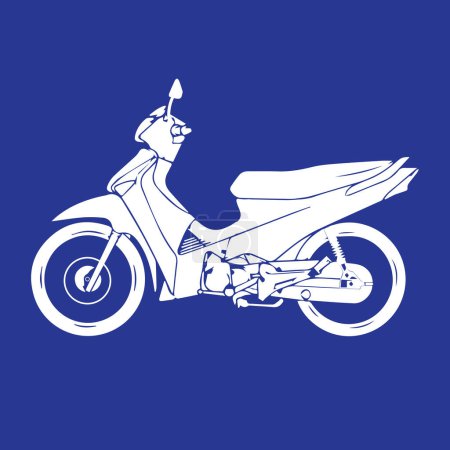 Motorbike icon vector illustration simple design