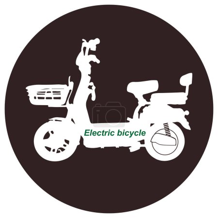 Elektro-Fahrrad Ikone Vektor Illustration Design