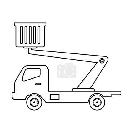 Lifting machine icon vector illustration symbol design