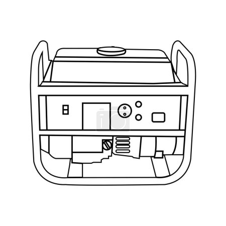 Icono generador eléctrico, diseño de ilustración vectorial