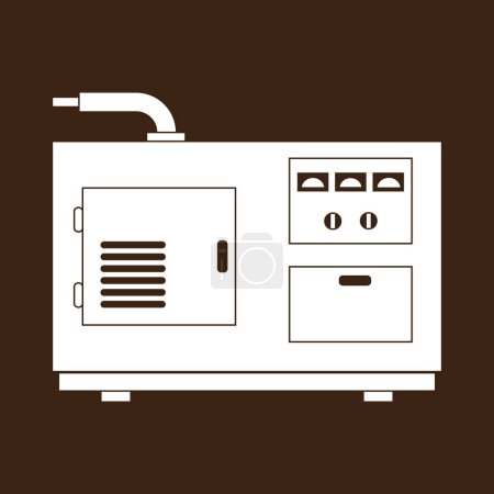 Illustration for Electric Generator icon,vector illustration design - Royalty Free Image