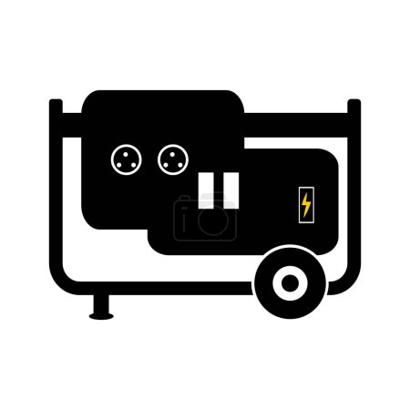 Elektrisches Generator-Symbol, Vektor-Illustration Design