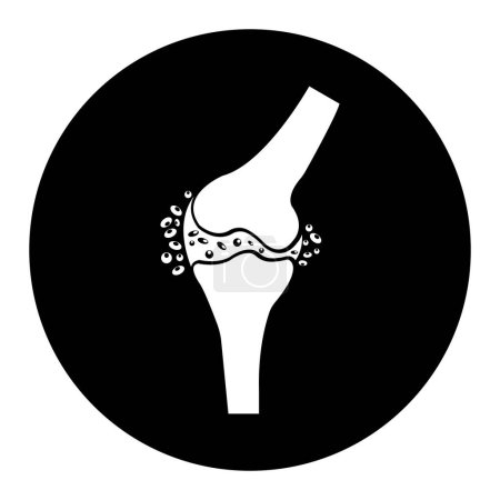 Bone joint degeneration icon,vector illustration symbol  design
