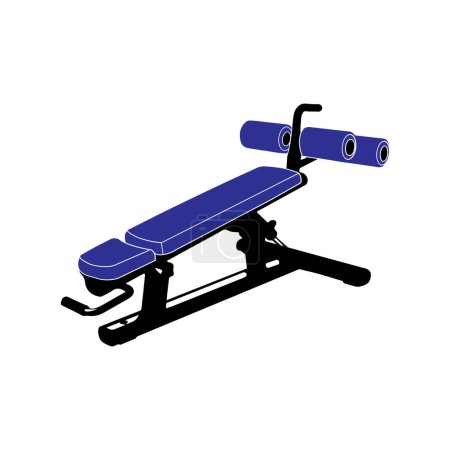 Illustration for Fitness exercise equipment icon vector symbol design - Royalty Free Image