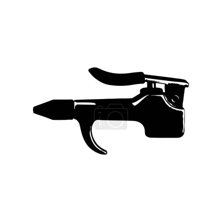 Conception vectorielle d'illustration d'icône de pistolet à air soufflé