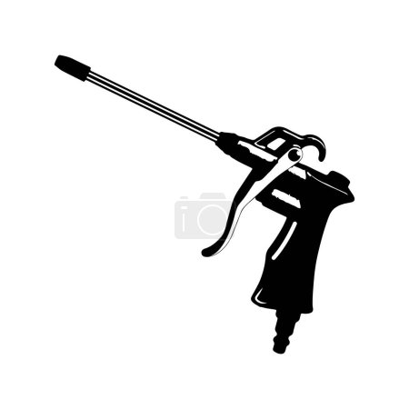 Pistola de aire soplado icono vector ilustración diseño