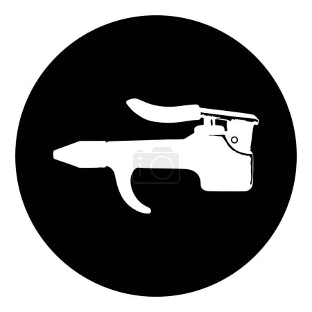 Pistola de aire soplado icono vector ilustración diseño
