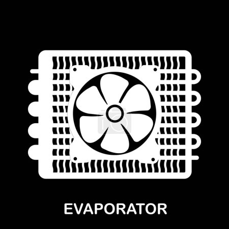 Evaporator icon vector illustration simple design