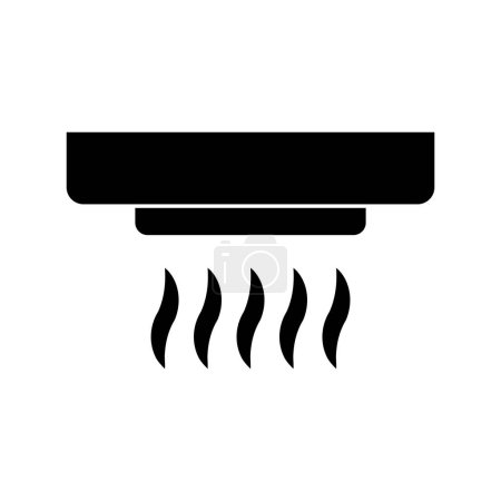Küche Rauch Absaugung Symbol Vektor Illustration Symbol Design